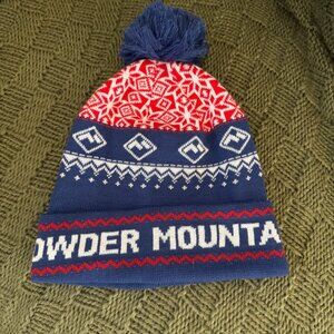 Powder Mountain Knit Pom Beanie Winter Hat